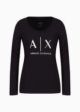 T-Shirt Women Black Armani Exchange Camibuzo